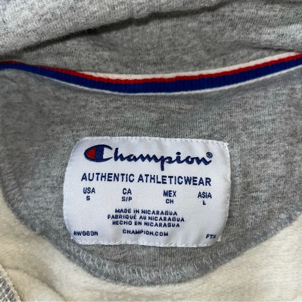 Champion Reverse Weave Script Logo Hoodie Sweatsh… - image 3